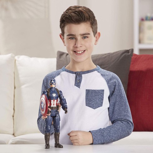 Figura Capitán América Titan Hero 30 cm. (Hasbro E3919ES0)