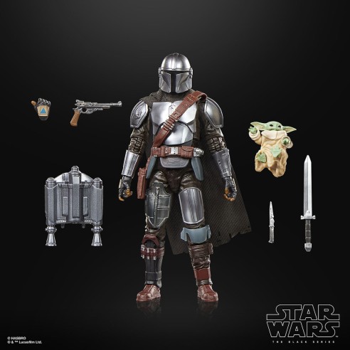 Figura The Mandalorian & Grogu 15 cm y 2,5 cm - Star Wars: The Black Series