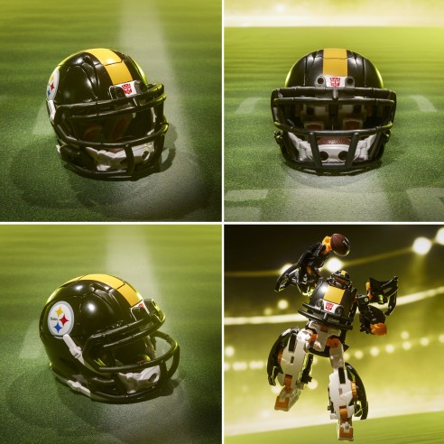 Figura Steelsmash Pittsburgh Steelers Nfl X Transformers Collaborative 14 cm 