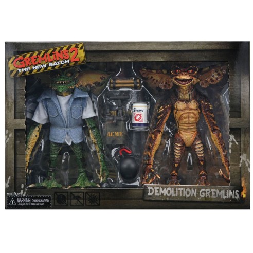 Set 2 Figuras Ultimate Demolition Gremlins - 15cm