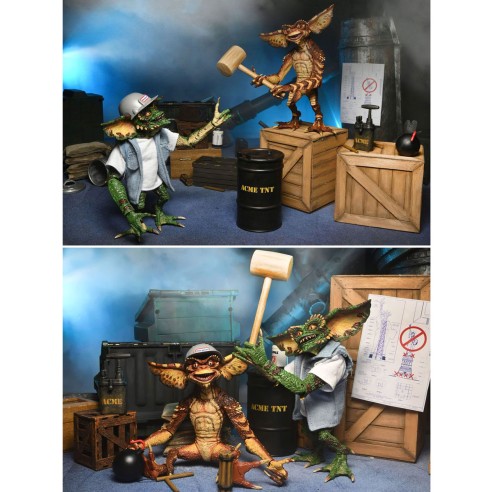 Set 2 Figuras Ultimate Demolition Gremlins - 15cm