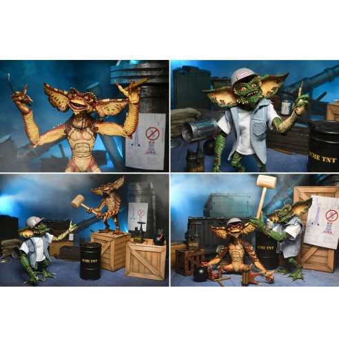 Set 2 Figuras Ultimate Demolition Gremlins - 15cm