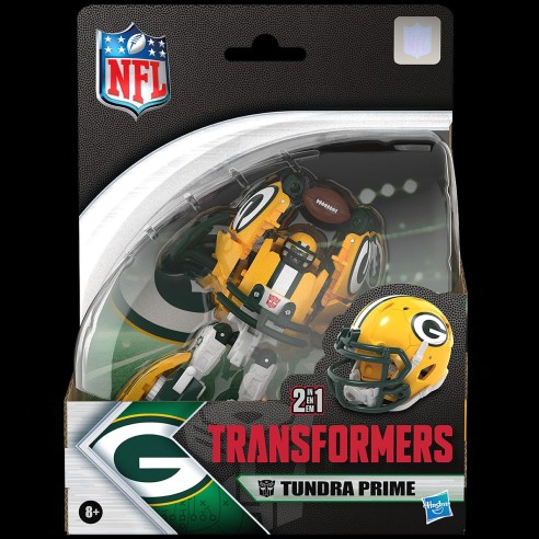 Figura Tundra Prime Green Bay Packers Nfl X Transformers Collaborative 14 cm 