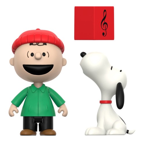 Figuras Peanuts pack Brown and Snoopy (Caroling) 10 cm - Super7