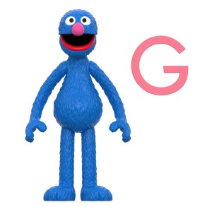 Figura Barrio Sesamo Super Coco (Grover) 10 cm - Super7