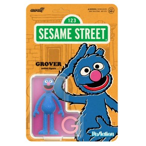 Figura Barrio Sesamo Super Coco (Grover) 10 cm - Super7 2