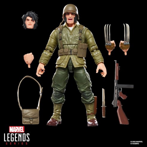 Figura Wolverine (Wwii Logan) 15 cm - Marvel Legends Series