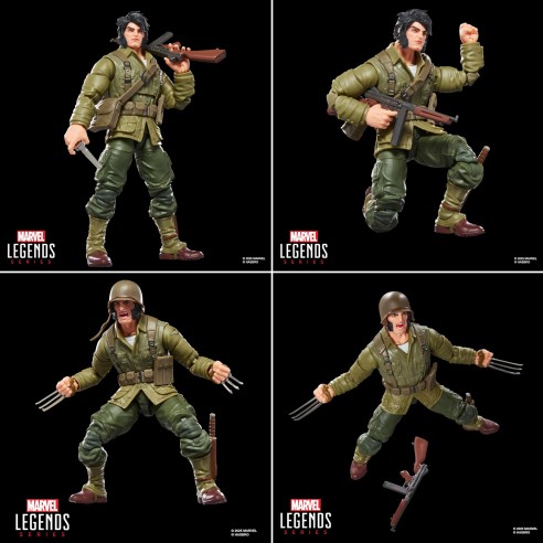 Figura Wolverine (Wwii Logan) 15 cm - Marvel Legends Series