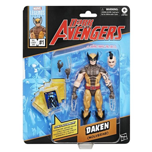 Figura Daken Wolverine 15 cm Dark Avengers - Marvel Legends Series