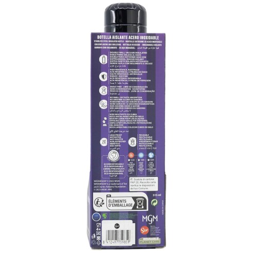 Botella Termo Acero Inox Wednesday 515 ml