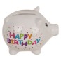 Hucha Cerdito "Feliz cumpleaños"