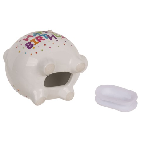 Hucha Cerdito "Feliz cumpleaños"