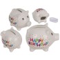 Hucha Cerdito "Feliz cumpleaños"