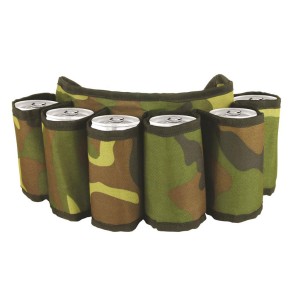 Cinturón Latas de Bebida Militar con Cremallera