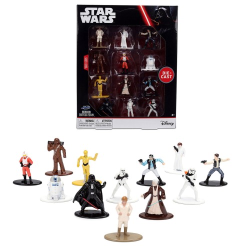 Pack de 12 Firguras Nano de Metal Star Wars 4 cm