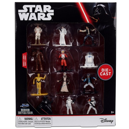 Pack de 12 Firguras Nano de Metal Star Wars 4 cm