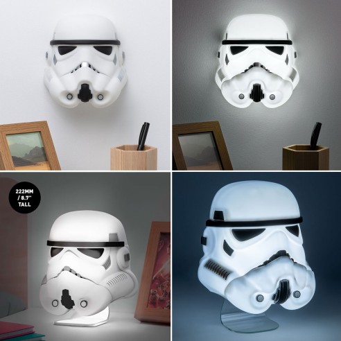 Lámpara Casco Stormtrooper Star Wars 22 cm