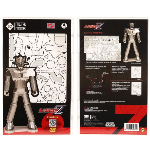 Puzzle Figura Mazinger Z Metal en 3D Model Kit - 15 cm