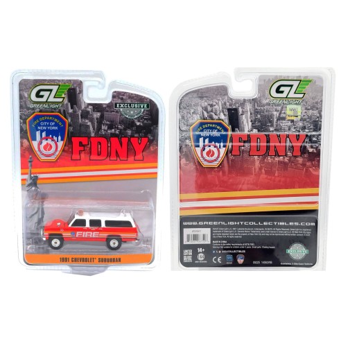 Coche Chevrolet Suburban - FDNY Bomberos Nueva York Escala 1:64