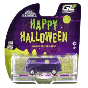 Coche Volkswagen Type 2 Panel Van - Halloween 2025 - Spooky Night Escala 1:64 2