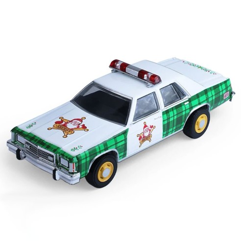 Coche Ford LTD Crown Victoria con Figura Policia Christmas Escala 1:64