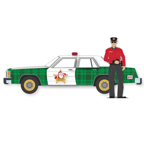 Coche Ford LTD Crown Victoria con Figura Policia Christmas Escala 1:64