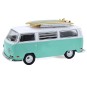 Coche Volkswagen Type 2 con Surfboards and Teardrop Trailer Hitch and Tow Escala 1:64
