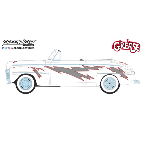 Coche Ford De Luxe Convertible (1948) Grease Escala 1:64