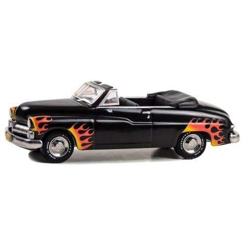 Coche Ford De Luxe Convertible con Llamas (1948) Grease Escala 1:64
