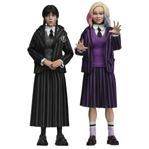 Pack 2 Figura Wednesday Addams (Nevermore Uniform) y Enid 20 cm