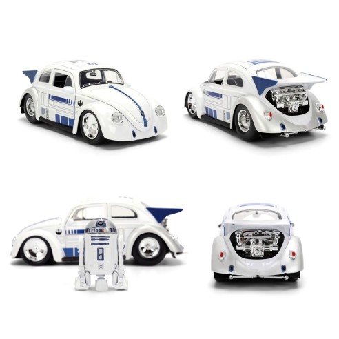 Coche R2-D2 1959 VW Drag Beetle Star Wars Escala 1:24 