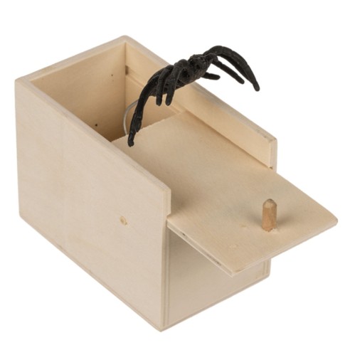 Araña en Caja de Madera