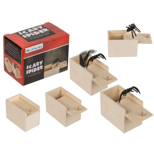 Araña en Caja de Madera