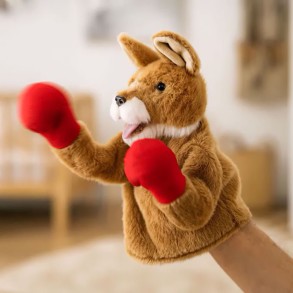 Canguro Boxeador de Felpa con Sonido