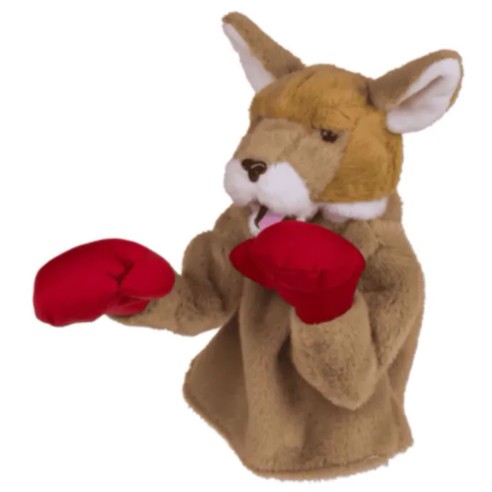 Canguro Boxeador de Felpa con Sonido