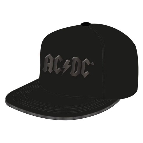 Gorra Logo AC-DC Snapback Shiny Black