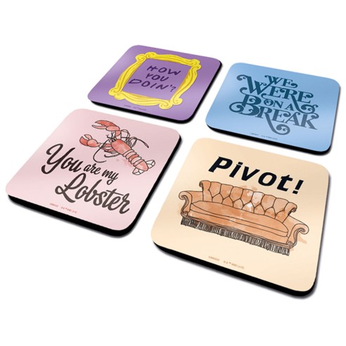 Set de 4 Posavasos Frases Friends
