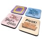 Set de 4 Posavasos Frases Friends
