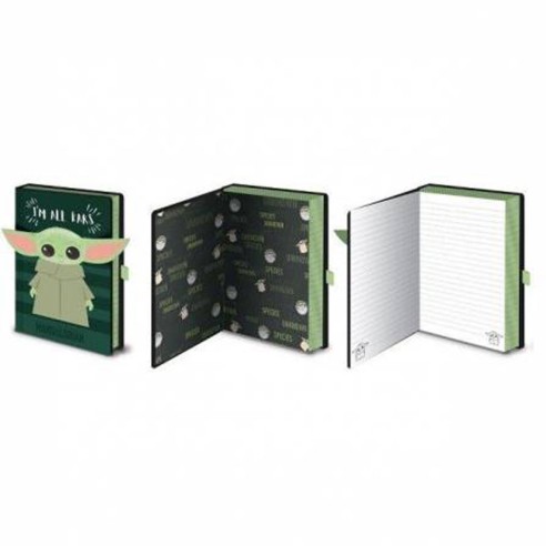 Cuaderno Premium Mandalorian I'm All Ears Verde