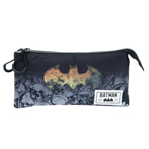 Estuche Batman Negro Portatodo Triple HS