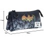 Estuche Batman Negro Portatodo Triple HS