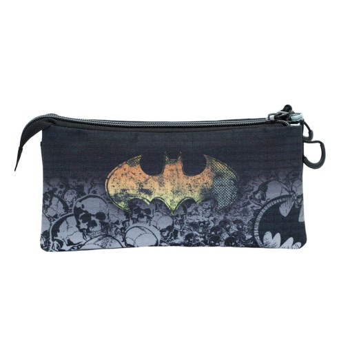 Estuche Batman Negro Portatodo Triple HS