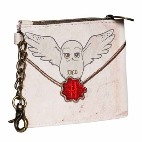 Monedero Tarjetero Harry Potter Carta color Marfil