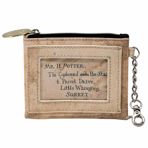 Monedero Tarjetero Harry Potter Carta color Marfil