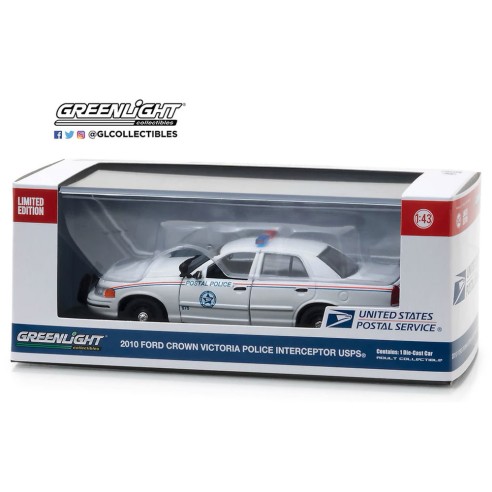 Ford Crown Victoria Police Interceptor del Correo Postal USPS Escala: 1:43