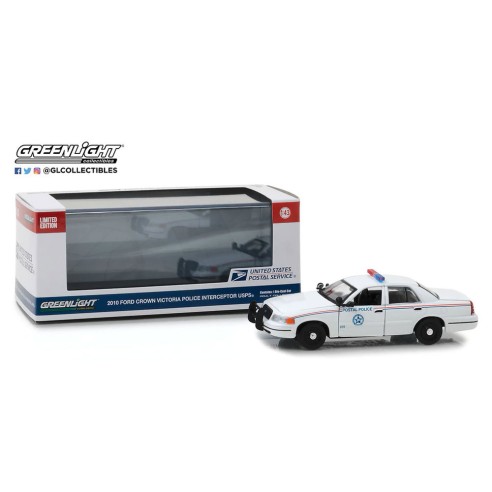 Ford Crown Victoria Police Interceptor del Correo Postal USPS Escala: 1:43