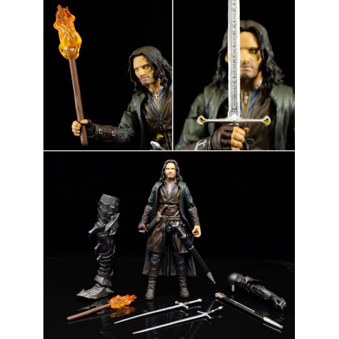 Figura Aragorn El Señor de los Anillos 18 cm Diamond Select