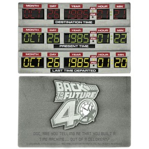 Lingote Regreso al futuro 40th Aniversario Time Circuits 2