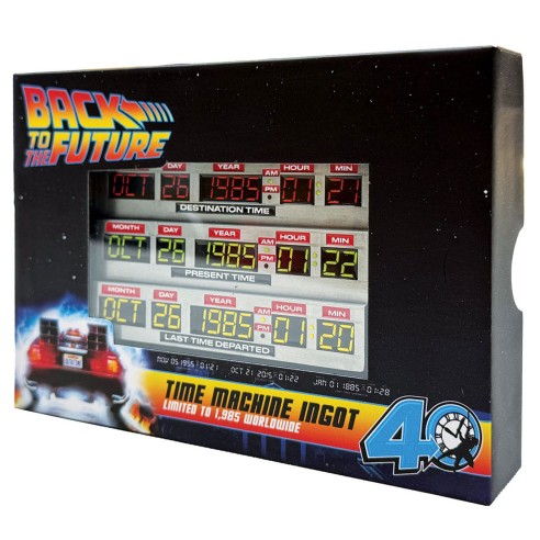 Lingote Regreso al futuro 40th Aniversario Time Circuits