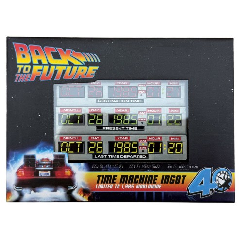 Lingote Regreso al futuro 40th Aniversario Time Circuits